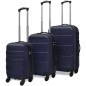 vidaXL 3-tlg. Hartschalenkoffer-Set Blau 45,5/55/66 cm vidaXL 3-tlg. Hartschalenkoffer-Set Blau 45,5/55/66 cm