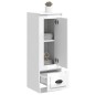 vidaXL Highboard Hochglanz-Weiß 36x35,5x103,5 cm Holzwerkstoff vidaXL Highboard Hochglanz-Weiß 36x35,5x103,5 cm Holzwerkstoff