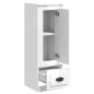 vidaXL Highboard Hochglanz-Weiß 36x35,5x103,5 cm Holzwerkstoff vidaXL Highboard Hochglanz-Weiß 36x35,5x103,5 cm Holzwerkstoff