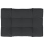 Palettenkissen Schwarz 120x80x12 cm Stoff Palettenkissen Schwarz 120x80x12 cm Stoff
