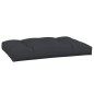 Palettenkissen Schwarz 120x80x12 cm Stoff Palettenkissen Schwarz 120x80x12 cm Stoff