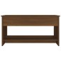 vidaXL Couchtisch Braun Eichen-Optik 102x50x52,5 cm Holzwerkstoff vidaXL Couchtisch Braun Eichen-Optik 102x50x52,5 cm Holzwerkstoff