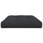 Palettenkissen Schwarz 120x80x12 cm Stoff Palettenkissen Schwarz 120x80x12 cm Stoff