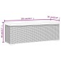 vidaXL Hockerbank mit Sitzkissen Braun 110x30x40 cm Poly Rattan vidaXL Hockerbank mit Sitzkissen Braun 110x30x40 cm Poly Rattan