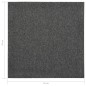vidaXL Teppichfliesen 20 Stk. 5 m² 50x50 cm Anthrazit vidaXL Teppichfliesen 20 Stk. 5 m² 50x50 cm Anthrazit