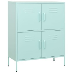 vidaXL Lagerschrank Minzgrün 80x35x101,5 cm Stahl    