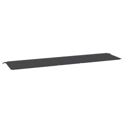 vidaXL Gartenbank-Auflage Schwarz 200x50x3 cm Oxford-Gewebe