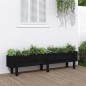 vidaXL Hochbeet Schwarz 160x30x38 cm Massivholz Kiefer vidaXL Hochbeet Schwarz 160x30x38 cm Massivholz Kiefer