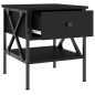 vidaXL Nachttische 2 Stk. Schwarz 40x42x45 cm Holzwerkstoff vidaXL Nachttische 2 Stk. Schwarz 40x42x45 cm Holzwerkstoff