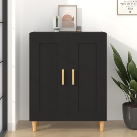 vidaXL Sideboard Schwarz 69,5x34x90 cm Holzwerkstoff
