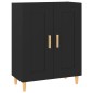 vidaXL Sideboard Schwarz 69,5x34x90 cm Holzwerkstoff vidaXL Sideboard Schwarz 69,5x34x90 cm Holzwerkstoff