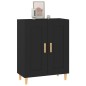 vidaXL Sideboard Schwarz 69,5x34x90 cm Holzwerkstoff vidaXL Sideboard Schwarz 69,5x34x90 cm Holzwerkstoff