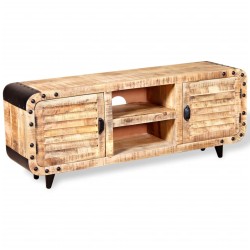vidaXL TV-Schrank Raues Mangoholz 120 x 30 x 50 cm