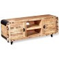 vidaXL TV-Schrank Raues Mangoholz 120 x 30 x 50 cm vidaXL TV-Schrank Raues Mangoholz 120 x 30 x 50 cm