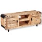 vidaXL TV-Schrank Raues Mangoholz 120 x 30 x 50 cm vidaXL TV-Schrank Raues Mangoholz 120 x 30 x 50 cm