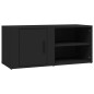 vidaXL TV-Schrank Schwarz 80x31,5x36 cm Holzwerkstoff vidaXL TV-Schrank Schwarz 80x31,5x36 cm Holzwerkstoff
