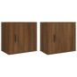 vidaXL Wand-Nachttische 2 Stk. Braun Eichen-Optik 50x30x47 cm vidaXL Wand-Nachttische 2 Stk. Braun Eichen-Optik 50x30x47 cm