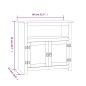 vidaXL TV-Schrank im Mexiko-Stil Kiefer Massiv Corona 80 x 43 x 78 cm vidaXL TV-Schrank im Mexiko-Stil Kiefer Massiv Corona 80 x 43 x 78 cm