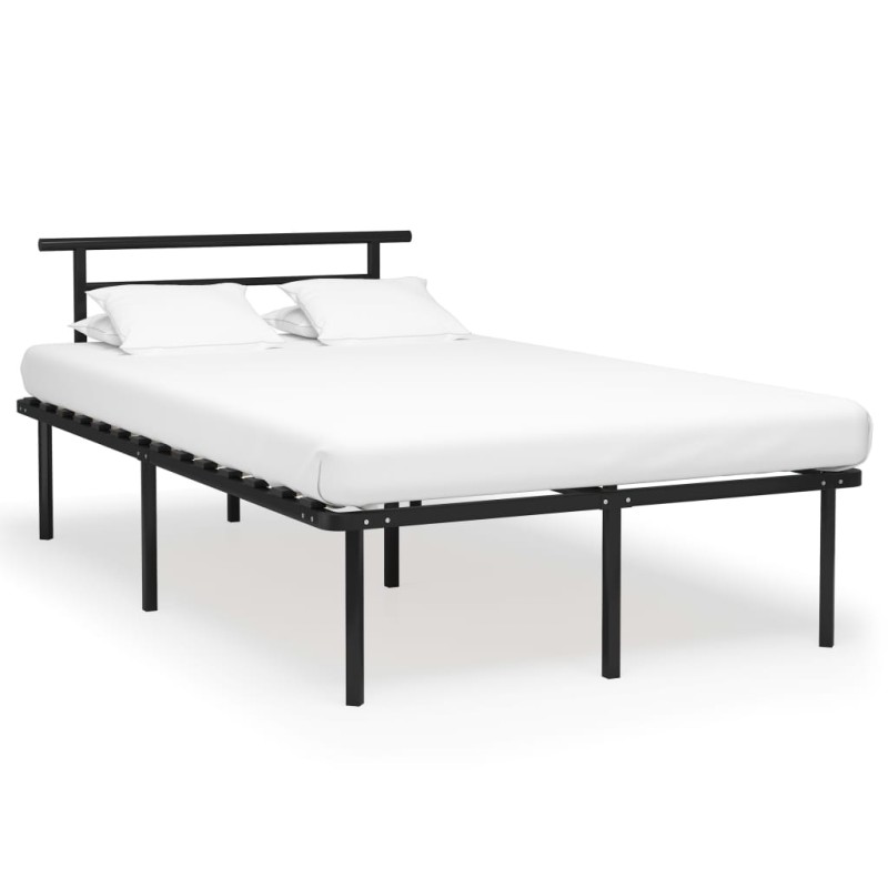 vidaXL Bettgestell Schwarz Metall 120x200 cm vidaXL Bettgestell Schwarz Metall 120x200 cm