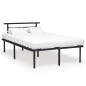 vidaXL Bettgestell Schwarz Metall 120x200 cm vidaXL Bettgestell Schwarz Metall 120x200 cm