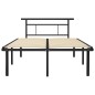 vidaXL Bettgestell Schwarz Metall 120x200 cm vidaXL Bettgestell Schwarz Metall 120x200 cm