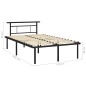vidaXL Bettgestell Schwarz Metall 120x200 cm vidaXL Bettgestell Schwarz Metall 120x200 cm