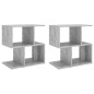 vidaXL Nachttische 2 Stk. Betongrau 50x30x51,5 cm Holzwerkstoff vidaXL Nachttische 2 Stk. Betongrau 50x30x51,5 cm Holzwerkstoff