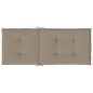 vidaXL Gartenstuhlauflagen für Hochlehner 4Stk. Taupe 120x50x3cm Stoff vidaXL Gartenstuhlauflagen für Hochlehner 4Stk. Taupe 120x50x3cm Stoff
