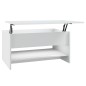 vidaXL Couchtisch Weiß 80x50x40 cm Holzwerkstoff vidaXL Couchtisch Weiß 80x50x40 cm Holzwerkstoff