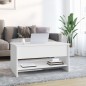 vidaXL Couchtisch Weiß 80x50x40 cm Holzwerkstoff vidaXL Couchtisch Weiß 80x50x40 cm Holzwerkstoff