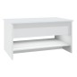 vidaXL Couchtisch Weiß 80x50x40 cm Holzwerkstoff vidaXL Couchtisch Weiß 80x50x40 cm Holzwerkstoff