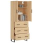 Highboard Sonoma-Eiche 69,5x34x180 cm Holzwerkstoff Highboard Sonoma-Eiche 69,5x34x180 cm Holzwerkstoff