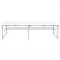 Campingtisch zusammenklappbar höhenverstellbar Aluminium 240 x 60 cm Campingtisch zusammenklappbar höhenverstellbar Aluminium 240 x 60 cm