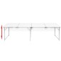 Campingtisch zusammenklappbar höhenverstellbar Aluminium 240 x 60 cm Campingtisch zusammenklappbar höhenverstellbar Aluminium 240 x 60 cm