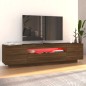 vidaXL TV-Schrank mit LED-Leuchten Braun Eichen-Optik 160x35x40 cm vidaXL TV-Schrank mit LED-Leuchten Braun Eichen-Optik 160x35x40 cm