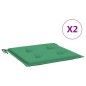 Gartenstuhl-Kissen 2 Stk. Grün 50x50x3 cm Oxford-Gewebe Gartenstuhl-Kissen 2 Stk. Grün 50x50x3 cm Oxford-Gewebe