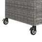 vidaXL Barwagen mit Schublade Grau 100x45x97 cm Poly Rattan vidaXL Barwagen mit Schublade Grau 100x45x97 cm Poly Rattan