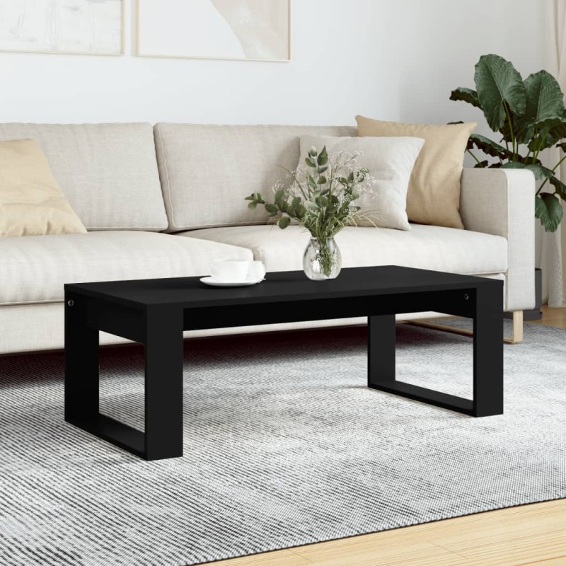 vidaXL Couchtisch Schwarz 102x50x35 cm Holzwerkstoff vidaXL Couchtisch Schwarz 102x50x35 cm Holzwerkstoff