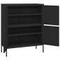 vidaXL Lagerschrank Schwarz 80x35x101,5 cm Stahl vidaXL Lagerschrank Schwarz 80x35x101,5 cm Stahl