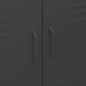 vidaXL Lagerschrank Schwarz 80x35x101,5 cm Stahl vidaXL Lagerschrank Schwarz 80x35x101,5 cm Stahl