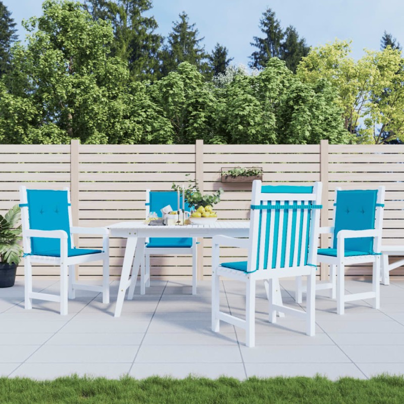 vidaXL Gartenstuhlauflagen für Niedriglehner 4 Stk. Blau 100x50x3 cm vidaXL Gartenstuhlauflagen für Niedriglehner 4 Stk. Blau 100x50x3 cm