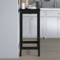 vidaXL Bartisch Schwarz 50x50x110 cm Massivholz Kiefer vidaXL Bartisch Schwarz 50x50x110 cm Massivholz Kiefer