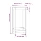 vidaXL Bartisch Schwarz 50x50x110 cm Massivholz Kiefer vidaXL Bartisch Schwarz 50x50x110 cm Massivholz Kiefer