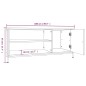 vidaXL TV-Schrank Räuchereiche 100x40x45 cm Holzwerkstoff vidaXL TV-Schrank Räuchereiche 100x40x45 cm Holzwerkstoff