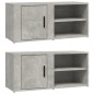 vidaXL TV-Schränke 2 Stk. Betongrau 80x31,5x36 cm Holzwerkstoff vidaXL TV-Schränke 2 Stk. Betongrau 80x31,5x36 cm Holzwerkstoff