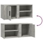vidaXL TV-Schränke 2 Stk. Betongrau 80x31,5x36 cm Holzwerkstoff vidaXL TV-Schränke 2 Stk. Betongrau 80x31,5x36 cm Holzwerkstoff