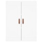 vidaXL Wandschrank Weiß 69,5x34x90 cm Holzwerkstoff vidaXL Wandschrank Weiß 69,5x34x90 cm Holzwerkstoff