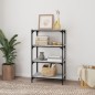 vidaXL Bücherregal Grau Sonoma 60x33x100 cm Holzwerkstoff und Stahl vidaXL Bücherregal Grau Sonoma 60x33x100 cm Holzwerkstoff und Stahl