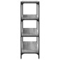 vidaXL Bücherregal Grau Sonoma 60x33x100 cm Holzwerkstoff und Stahl vidaXL Bücherregal Grau Sonoma 60x33x100 cm Holzwerkstoff und Stahl