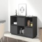 vidaXL Sideboard Grau 110,5x35x80 cm Massivholz Kiefer vidaXL Sideboard Grau 110,5x35x80 cm Massivholz Kiefer